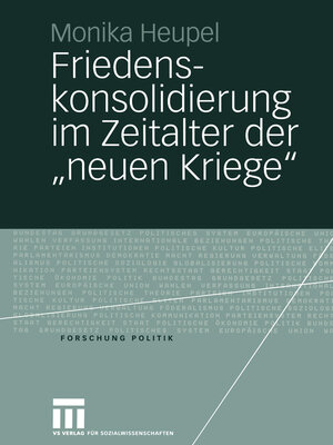 cover image of Friedenskonsolidierung im Zeitalter der „neuen Kriege"